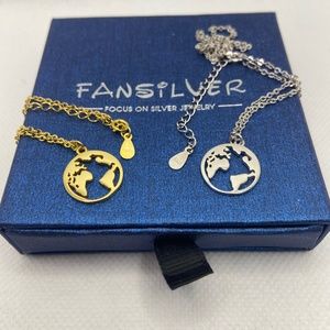 World Globe Pendant Necklace
